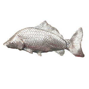 Vintage Modello Depositato Italy Fish ~ Metal-Plated Letter Holder/Napkin Holder